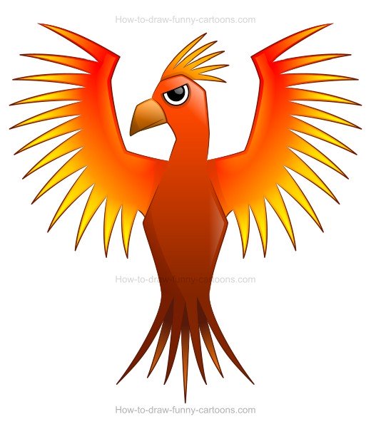 520x595 A Fun Phoenix Drawing!