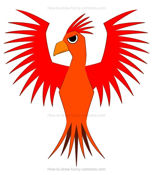 520x595 A Fun Phoenix Drawing!