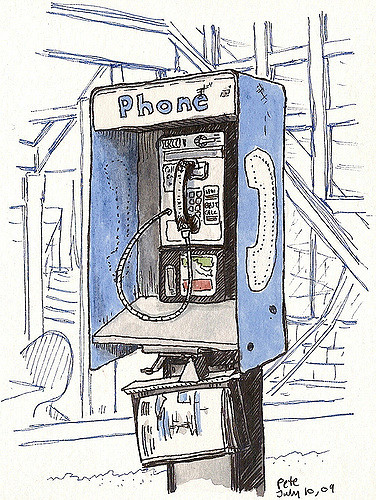 376x500 Phonebooth On 3rd St Always Wanted To Sketch One