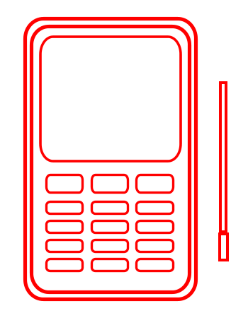 350x450 A Cartoon Cell Phone