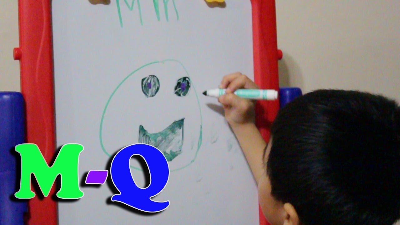 1280x720 Learning Abc Phonics Drawing On Whiteboard M Q