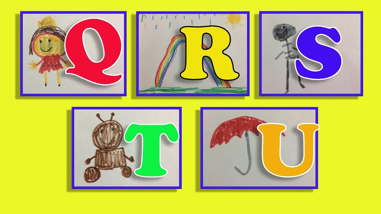 1280x720 Learning Abc Phonics Drawing With Color Markers Q U