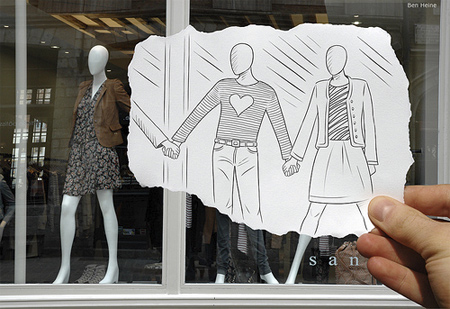 450x309 Drawings Combined With Photographs