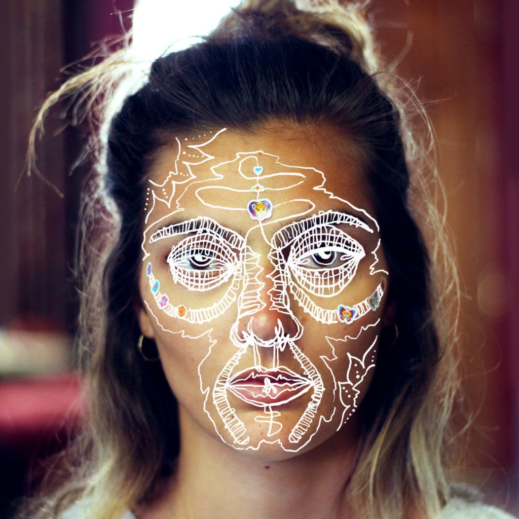 1024x1024 Digital Drawing Over Photograph