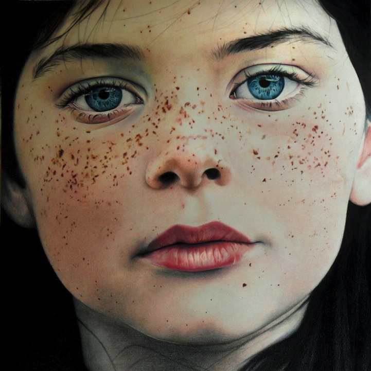 721x721 Beautifully Photorealistic Colored Pencil Drawings Colored
