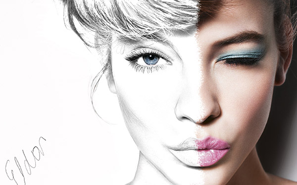 600x375 Make A Creative Photoshop Drawing Image