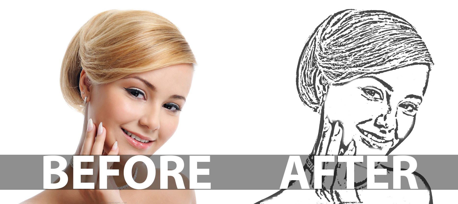 1866x832 How To Create A Line Art From A Photo In Photoshop