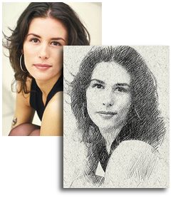 250x278 Photoshop Converts A Photo To A Pencil Sketch