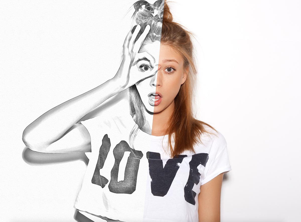 1200x887 To Create A Realistic Pencil Sketch Effect In Photoshop