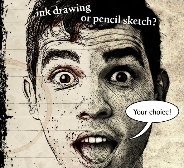 590x540 Turning A Photo Into An Ink Drawing Or A Pencil Sketch (In