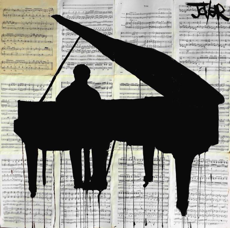 770x764 Saatchi Art Piano Drawing By Loui Jover