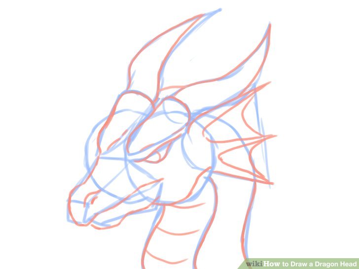 728x546 How To Draw A Dragon Head (With Pictures)