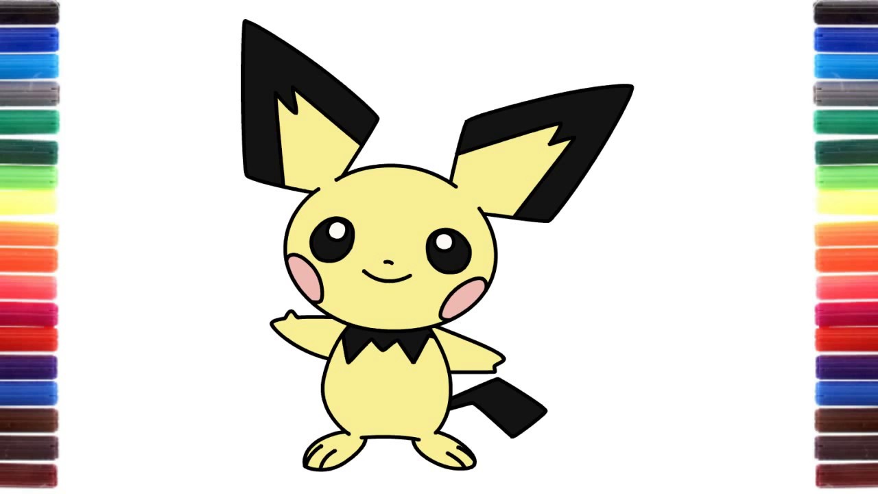 1280x720 How To Draw Pichu From Pokemon Step By Step