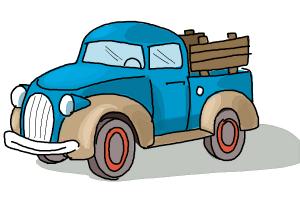 300x200 How To Draw A Pickup Truck