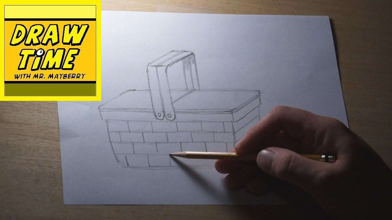 1280x720 How To Draw A Picnic Basket