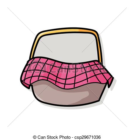450x470 Picnic Basket Doodle Vectors