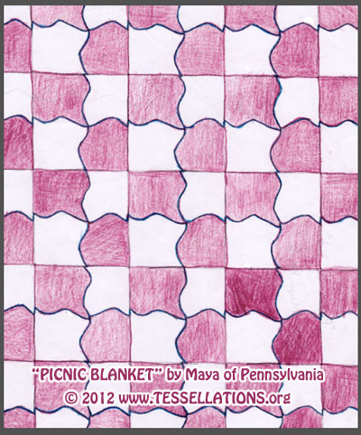400x482 Tessellation Picnic Blanket By Maya Of J. R. Masterson