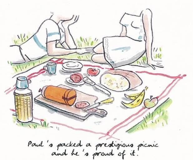 618x512 Life's A Picnic! Drawing By Alice Charbin