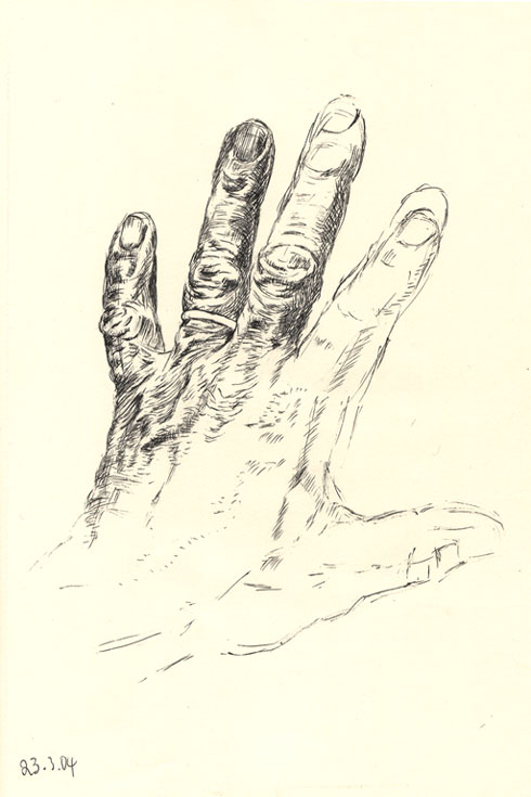 490x735 Drawing Of Back Of My Left Hand