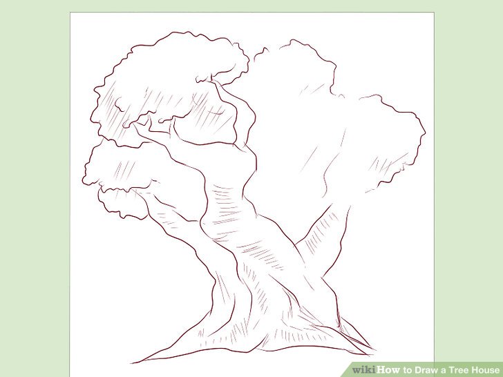 728x546 How To Draw A Tree House 5 Steps (With Pictures)