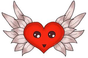 300x200 How To Draw A Heart Rose