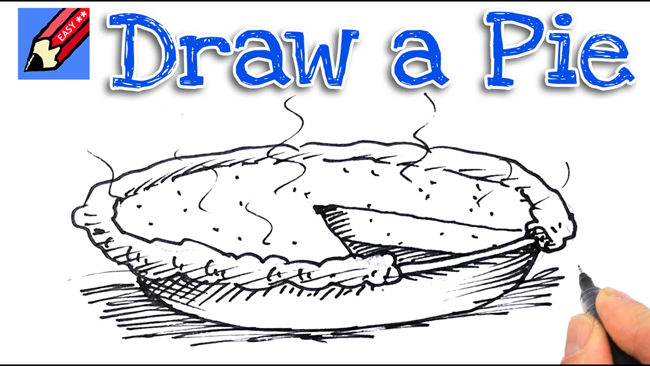 1280x720 How To Draw A Pie Real Easy For Kids And Beginners