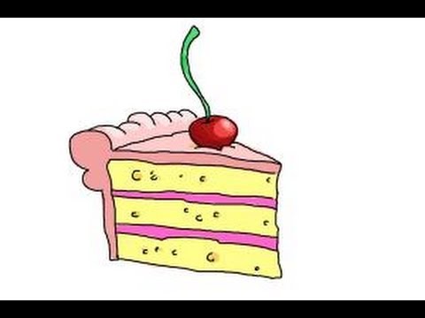 480x360 How To Draw A Slice Of Cake