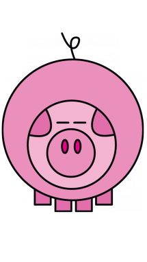 215x382 How To Draw A Pig For Kids, Toddlers, Preschool, Easy Step By Step