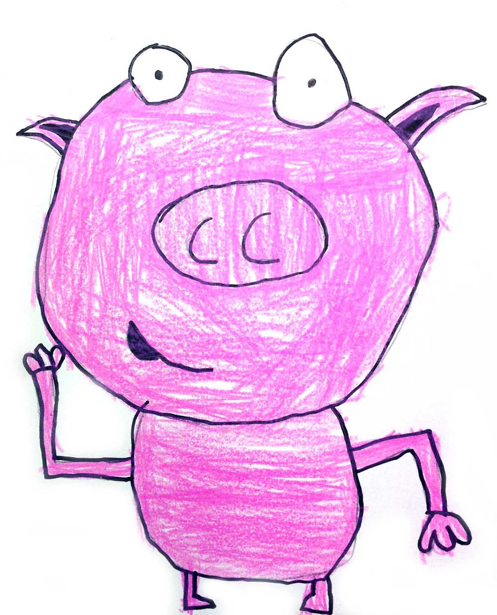 1000x1236 Kids Drawing Lesson For Cartoon Pig Ziggity Zoom