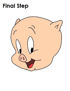 300x388 To Draw Porky Pig