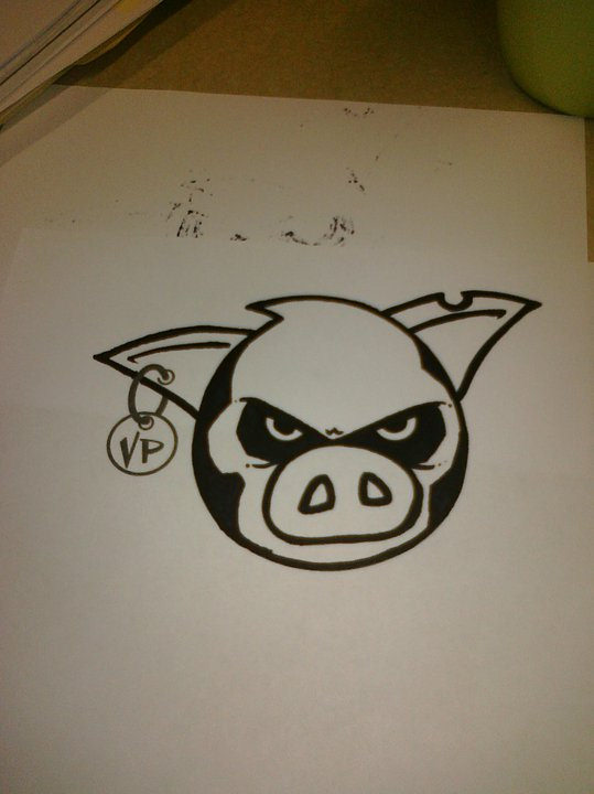 539x720 Vicious Pig Skull A Quick Sharpie Revamp Of My Vicious