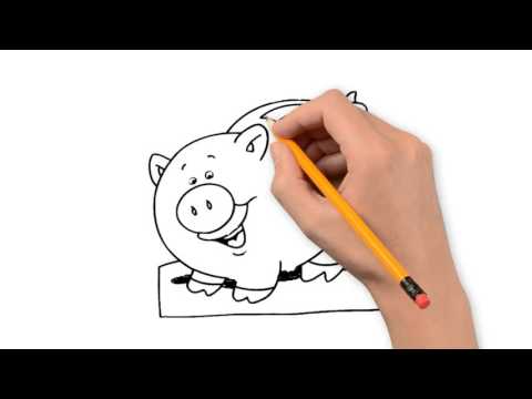 480x360 Piggy Bank Things Pencil To Draw Step By Step