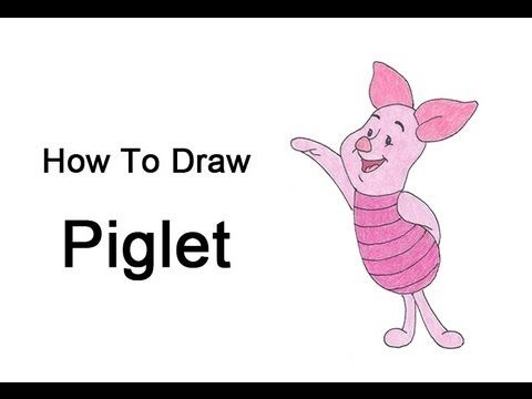 480x360 How To Draw Piglet From Winnie The Pooh Art