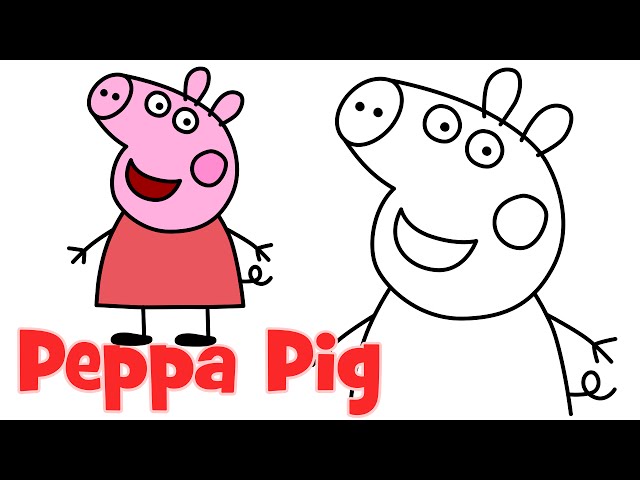 640x480 How To Draw Peppa Pig Characters (Her Family And Friends)