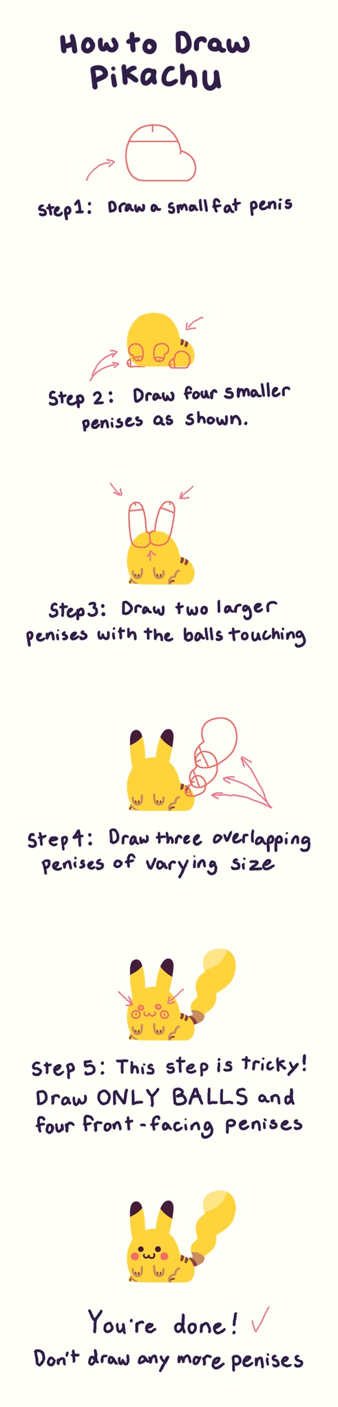 491x2044 How To Draw Pikachu