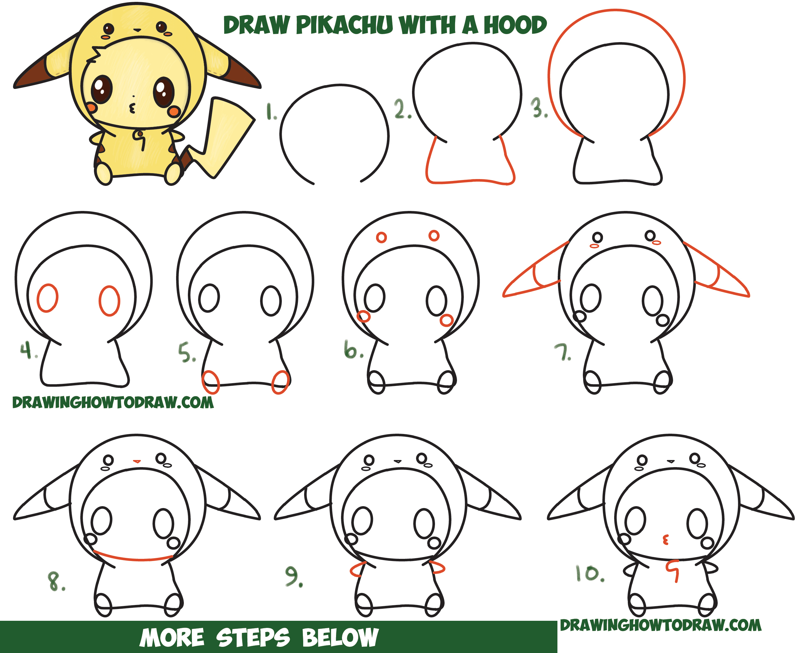 2574x2108 Pikachu Drawing Step By Step