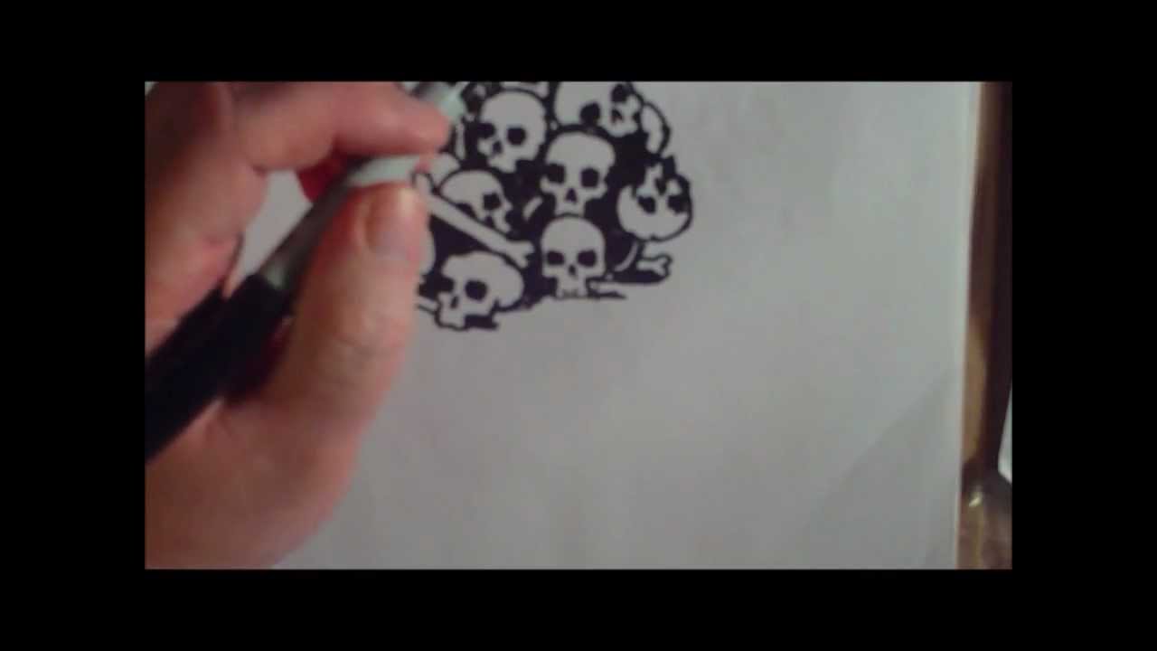 1280x720 Pile Of Skull Speed Drawing