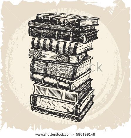 446x470 Image Result For Pile Of Books Drawing Drawing