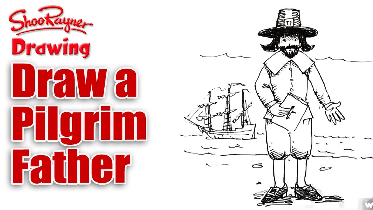 1280x720 How To Draw A Pilgrim Father For Thanksgiving