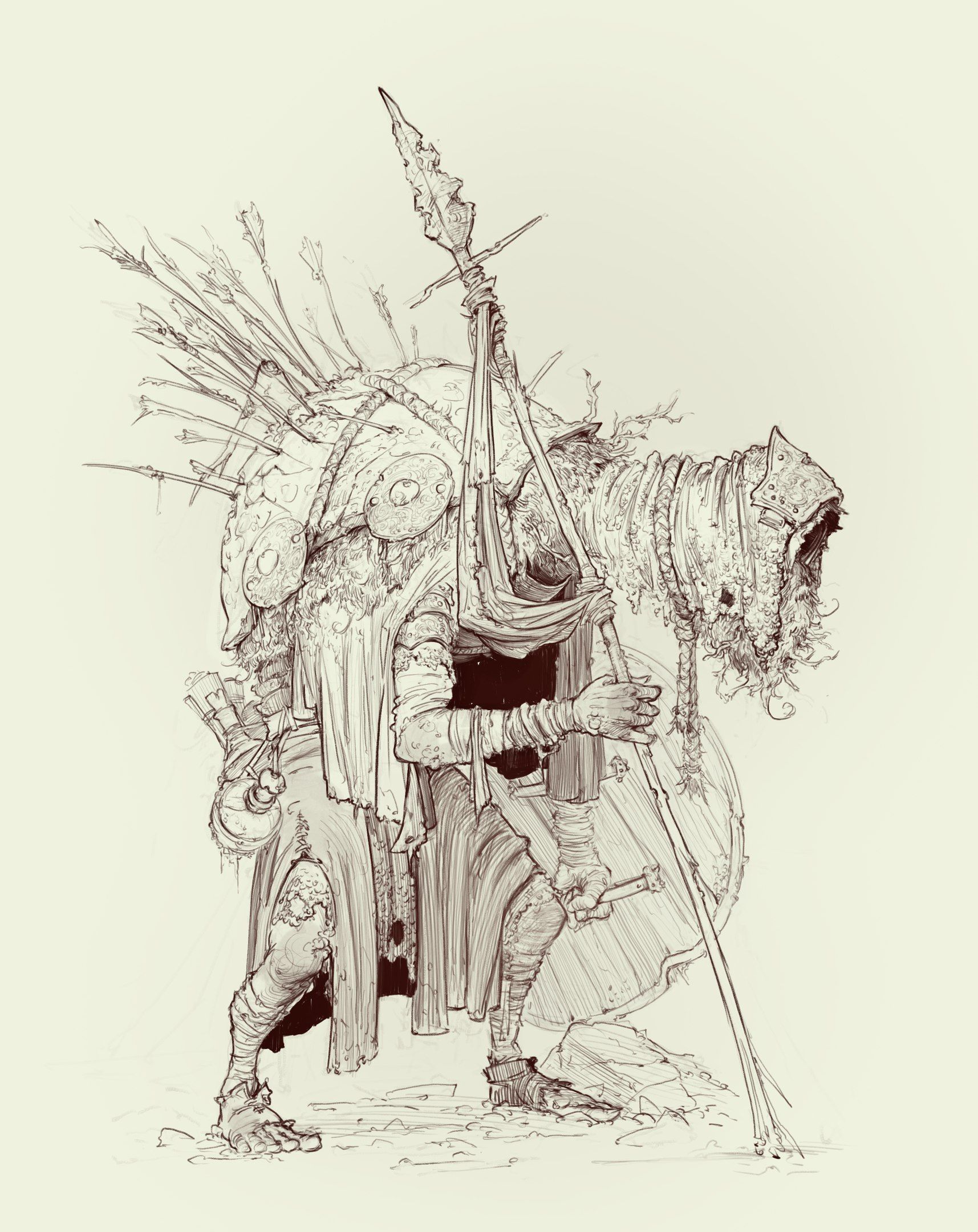 1715x2160 Fear Ideas Sketches, Characters