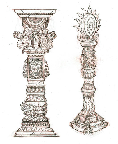 400x491 Corinthean Pillars By Concept Art House