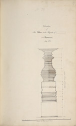152x250 Drawing Of A Temple Column.