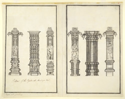 250x199 Six Carved Pillars Of The Temple