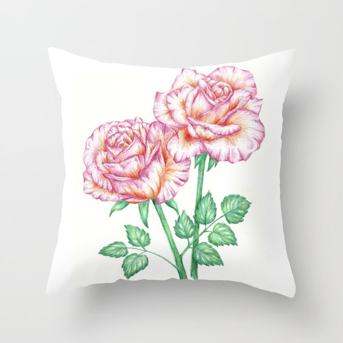 700x700 Rose Flower Drawing, Spring Decor, Floral, Romantic, Inspirational