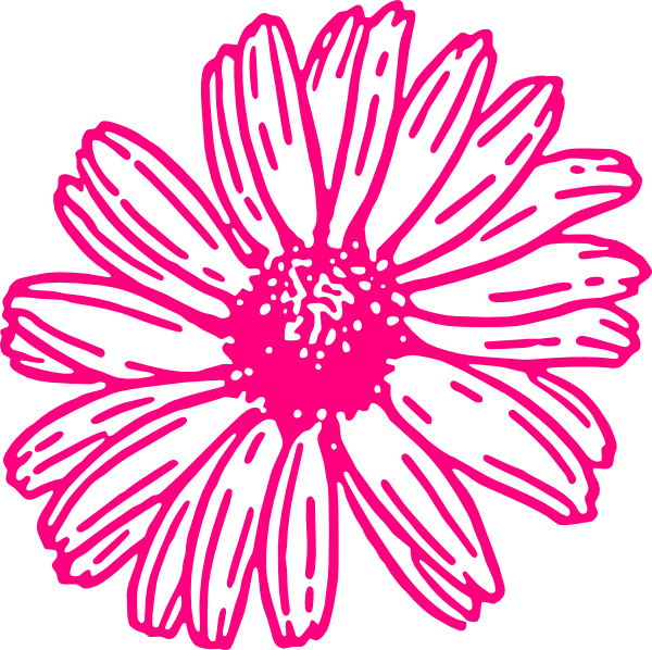 600x598 Gerber daisy clip art Gerberdaisypink Clip Art Wedding Misc