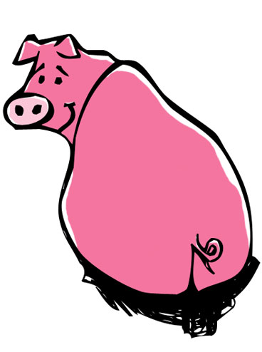 368x494 Pink Pig Melissa Evans