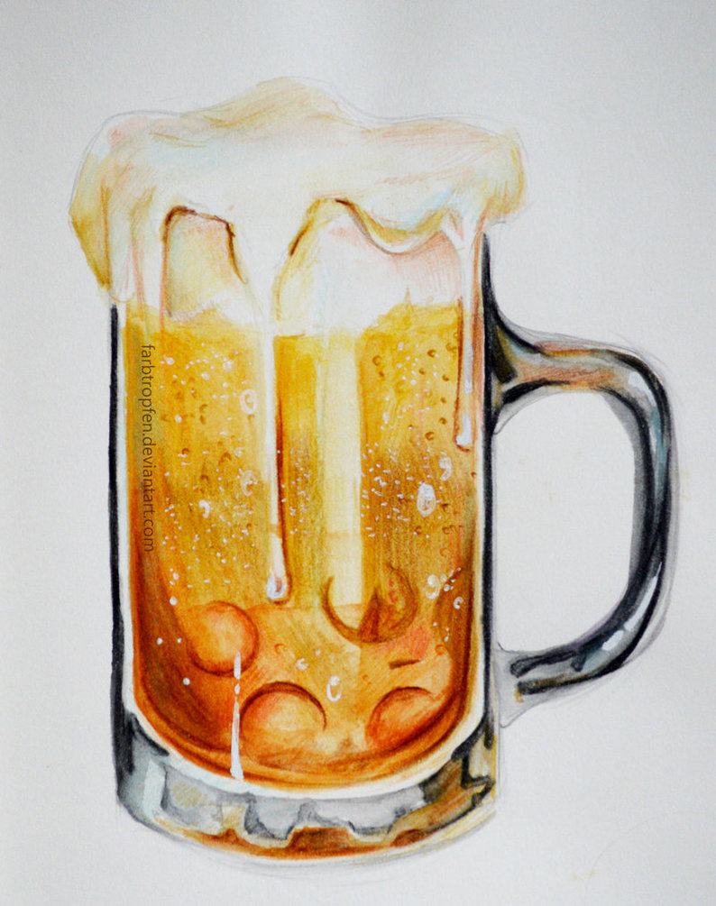 794x1005 Pint Of Butterbeer By Lumedin