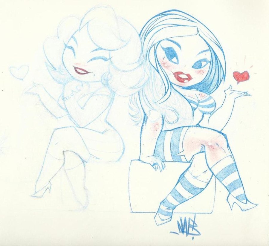 900x823 Pinup Drawing By Kperfect