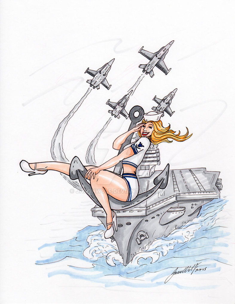 786x1016 Navy Pinup Girl By Jasonwulf