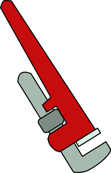 384x595 Pipe Wrench Clip Art